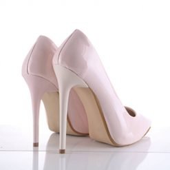 Pink Patent Leather Stiletto Heels for Women Dressy Ma-021