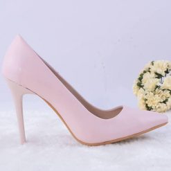 Pink Faux Leather High Heeled Stiletto Pump Ma-021