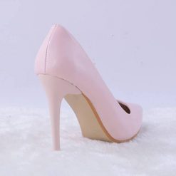 Pink Faux Leather High Heeled Stiletto Pump Ma-021