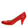 Kırmızı Kısa Topuklu Ayakkabı