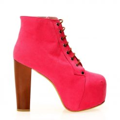 Pink Suede High Heel Boots for Women Sexy Ra2005