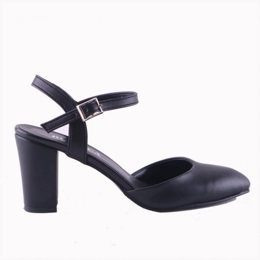 Siyah Kısa Topuklu Ayakkabı Ra-145
