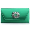 Green Satin Clutch Bags for Women Evening Ra-2000
