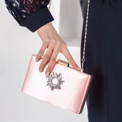 Pink Small Bag for Women with Sun Buckle RA-3000