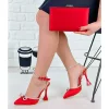 Red Evening Bag and Shoes Matching Set for Women RA-6002