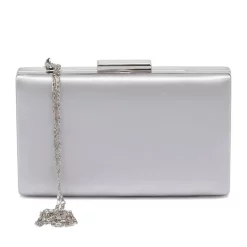 Silver Evening Bag and Shoes Matching Set for Women RA-6002