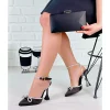 Black Evening Bag and Shoes Matching Set for Women RA-6002