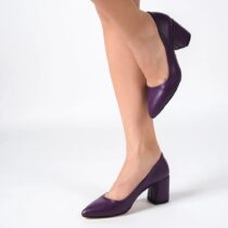 Purple Low Heel Dress Shoes for Ladies MA-024