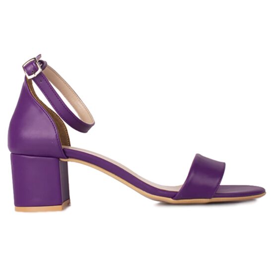 Purple Low Heel Sandals for Ladies RA-155