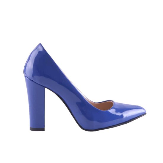 Blue Thick Heel Match Bag and Shoes RC-023