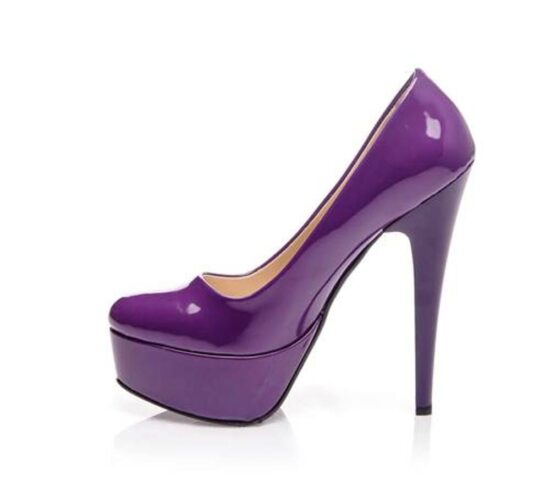 Purple High Heel Match Bag and Shoes RC-008