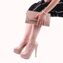 Beige High Heel Match Bag and Shoes RC-008