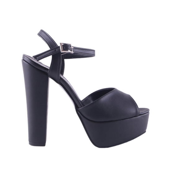 Black Wedding Platform Shoes for Bride RA-027