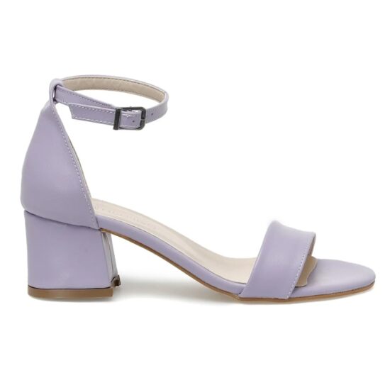 Lilac Low Heel Sandals for Ladies RA-155