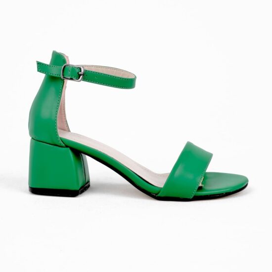 Green Low Heel Sandals for Ladies RA-155