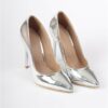 Silver Stiletto High Heel Shoes for Women Ma-021