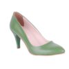 Green 3 inch Heels for Women Closed toe MA-017