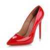 Red Shiny Stiletto High Heel Shoes for Women Ma-021