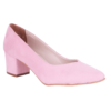 Pink Suede Low Heels Casual Shoes for Women RA-162