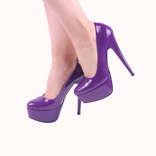 Purple High Heel Match Bag and Shoes RC-008