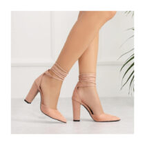 Pink Ankle Strap High Heels for Women RA-040