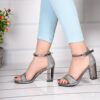 Platinum Ankle Strap Heels for Women RA-805