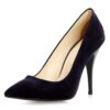 Blue Suede Stiletto High Heel Shoes for Women Ma-021