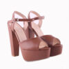 Brown Wedding Platform Shoes for Bride RA-027