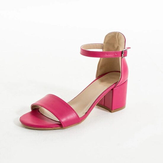 Fushcia Low Heel Sandals for Ladies RA-155