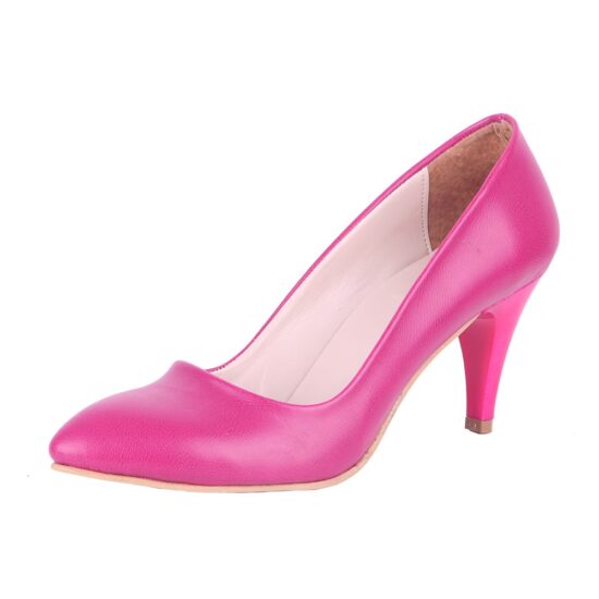 Fushcia 3 inch Heels for Women Closed toe MA-017