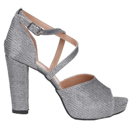 Platinum High Heel Wedding Shoes for Women RA-701