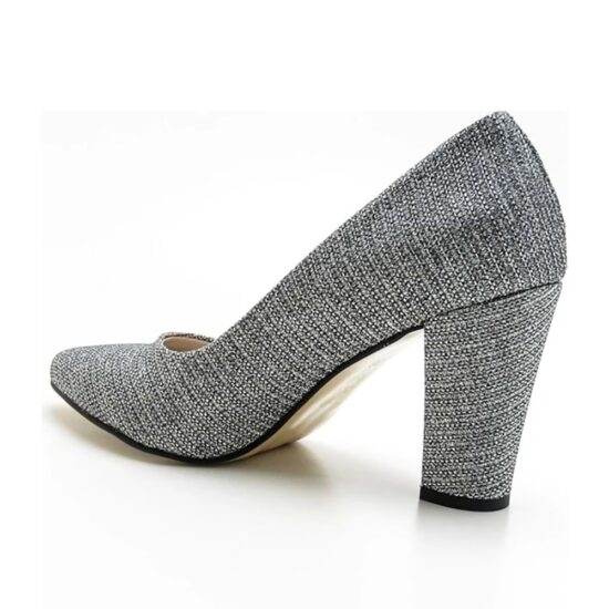 Platinum Chunky Heel Shoes for Women MA-023