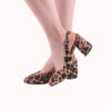 Leopard Ankle Strap Heels for Women MA-028