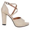 Gold High Heel Wedding Shoes for Women RA-701