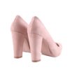Beige Suede Chunky Heel Shoes for Women MA-023