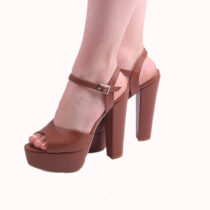 Brown Wedding Platform Shoes for Bride RA-027