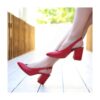 Red Ankle Strap Heels for Women MA-028