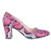 Pink Print Low Heel Match Bag and Shoes RC-024