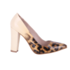 Leopard Print Chunky Heel Match Bag and Shoes RC-023