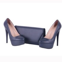 Blue High Heel Match Bag and Shoes RC-008