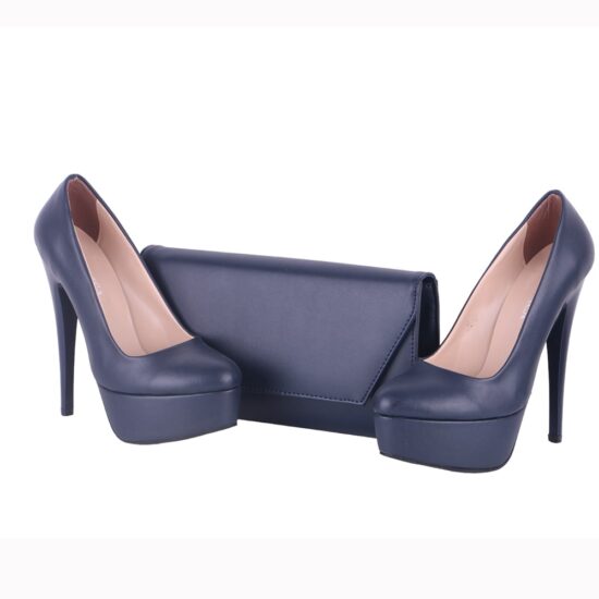 Blue High Heel Match Bag and Shoes RC-008