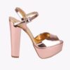 Pink Wedding Platform Shoes for Bride RA-027