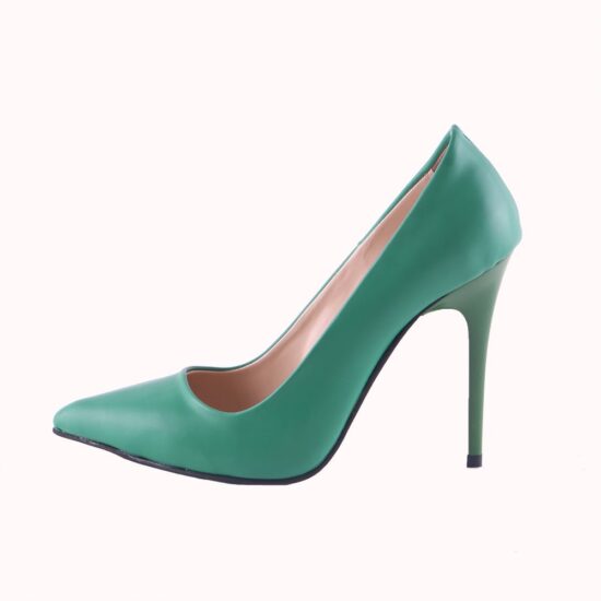Green Stiletto High Heel Shoes for Women Ma-021