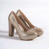 Gold Platform Chunky Heel for Women RA-515