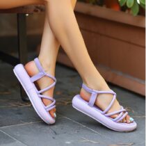 Lilac Women's Sandals Flat Ankle Strap AL-07