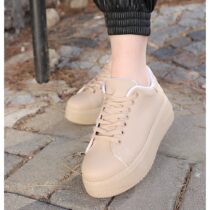 Beige Women Sneakers Casual Shoes for Women AL-012