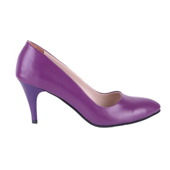 Purple 3 inch Heels for Women Closed toe MA-017