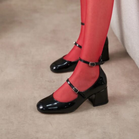 Black Comfortable Dress Shoes for Women RA-009