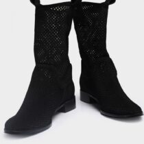 Black Cowboy Boots for Women RA-8010