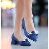 Blue Buckle Shoes for Women AL-48